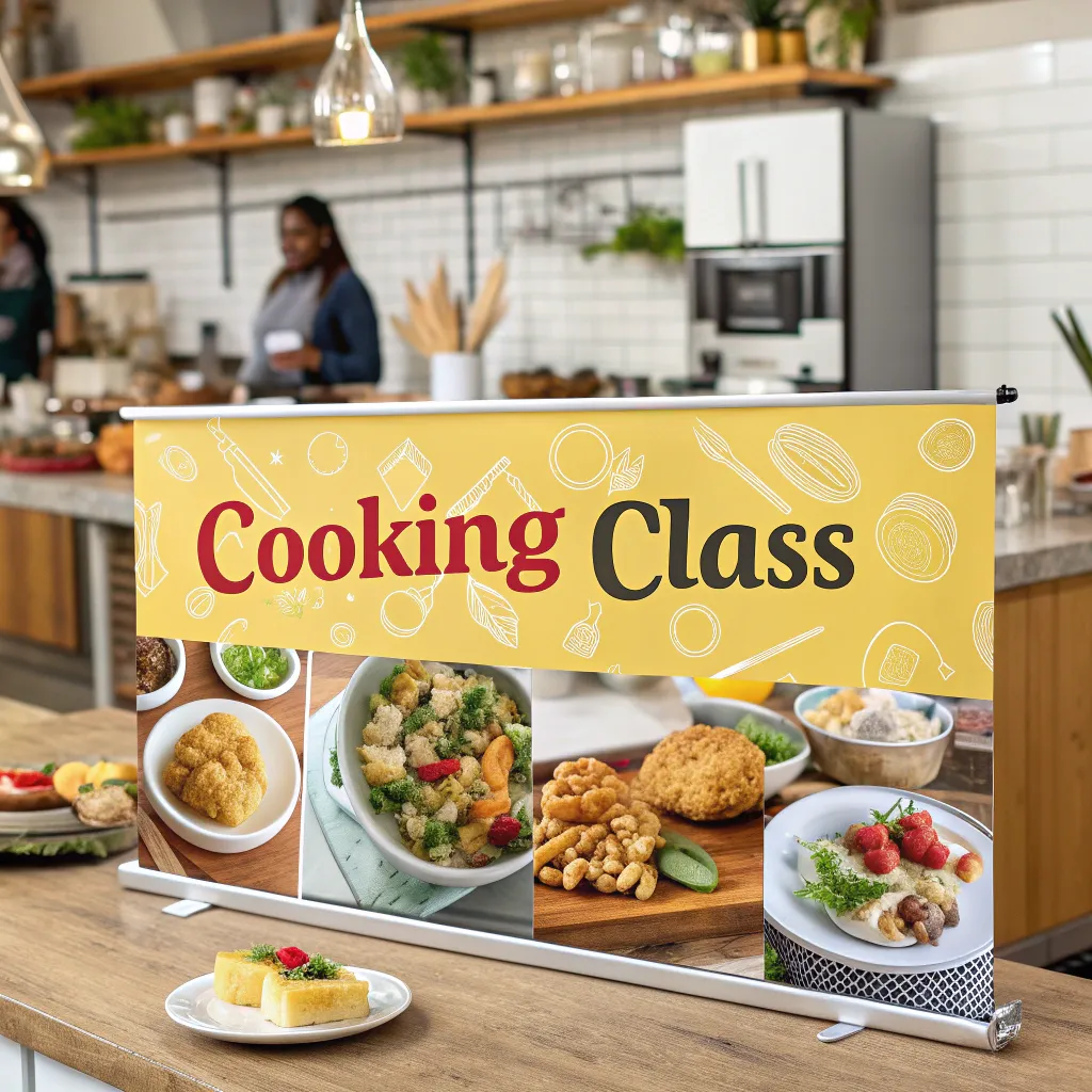 Cooking class banner